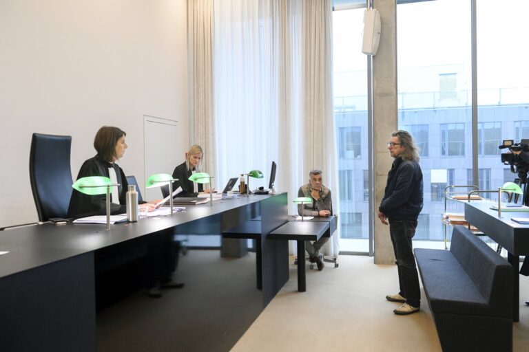 Herman Brusselmans On Trial for Humo Column GENT, BELGIUM - NOVEMBER 05: Introductory session of the Ghent tribunal afte